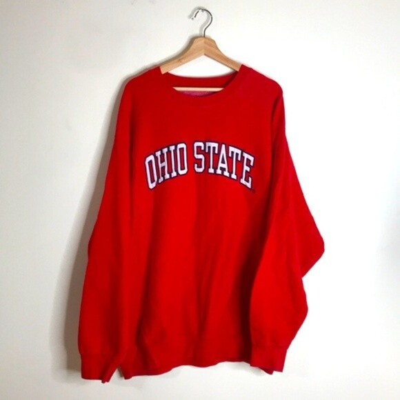 Steve & Barry’s outfitters 90s Ohio state oversized red pullover sweatshirt XXL - Picture 1 of 10